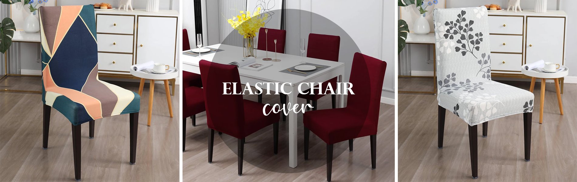 Elastic Chair Cover - HOKIPO | Har Ghar ka Humsafar