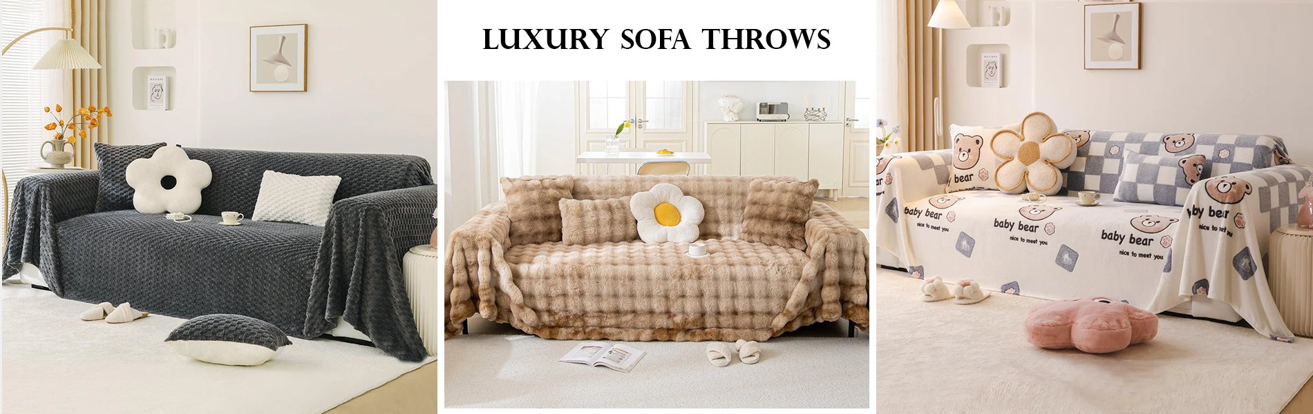 Luxury Sofa Throws - HOKIPO | Har Ghar ka Humsafar