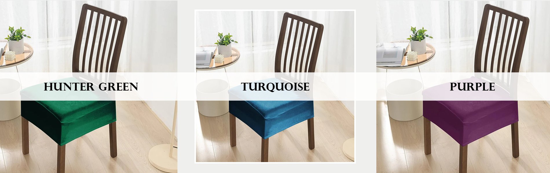 Velvet Chair Seat Cover - HOKIPO | Har Ghar ka Humsafar