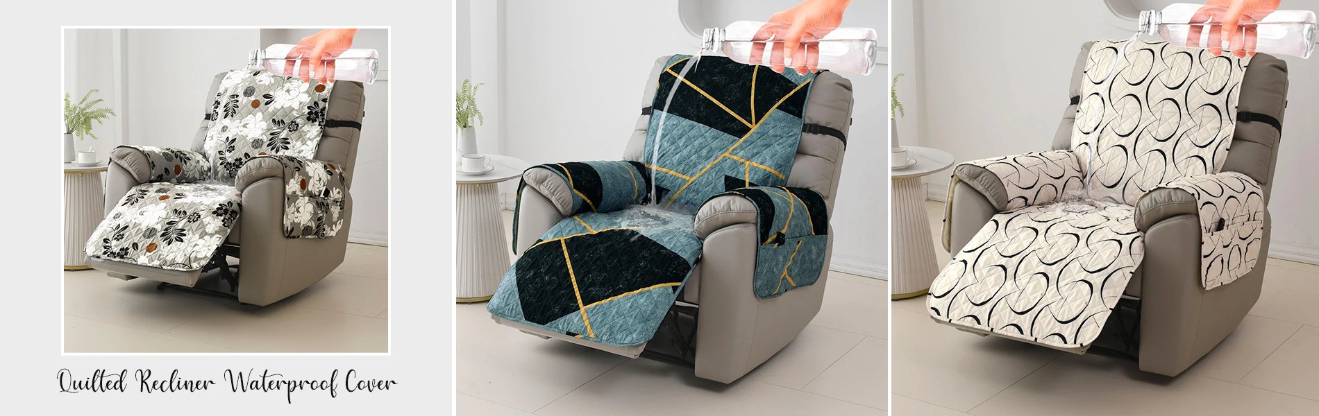 Waterproof Quilted Recliner Mats - HOKIPO | Har Ghar ka Humsafar