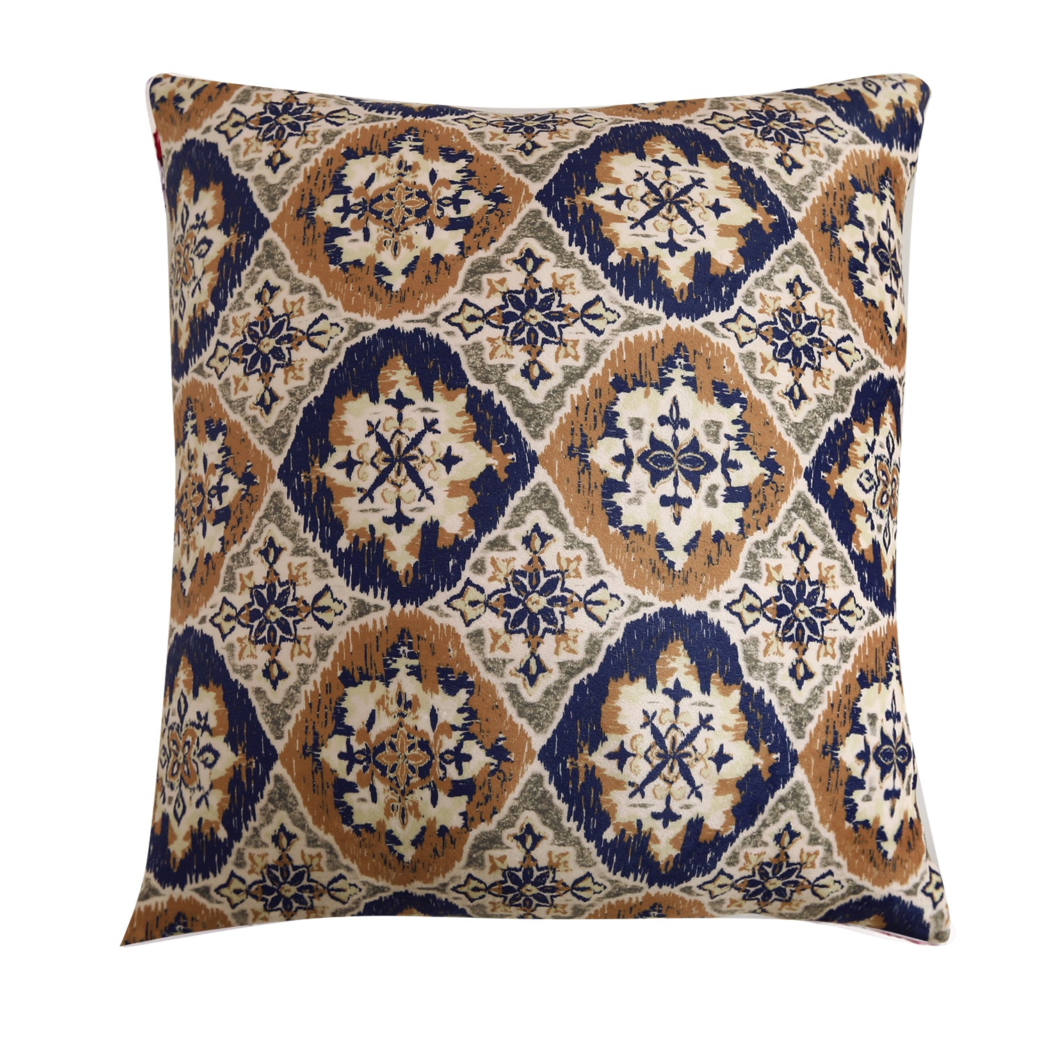 Buy Indigo Moroccan Charm Printed Velvet Pillow Covers