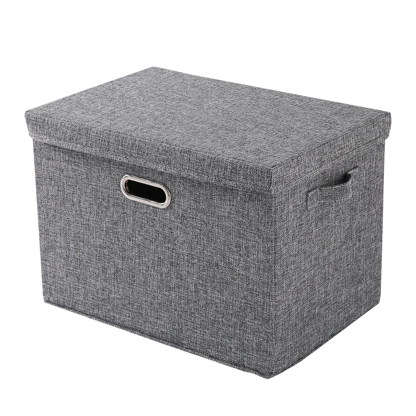 Multipurpose Foldable Storage Box with Lid, Medium / Large / Extra Large, Grey