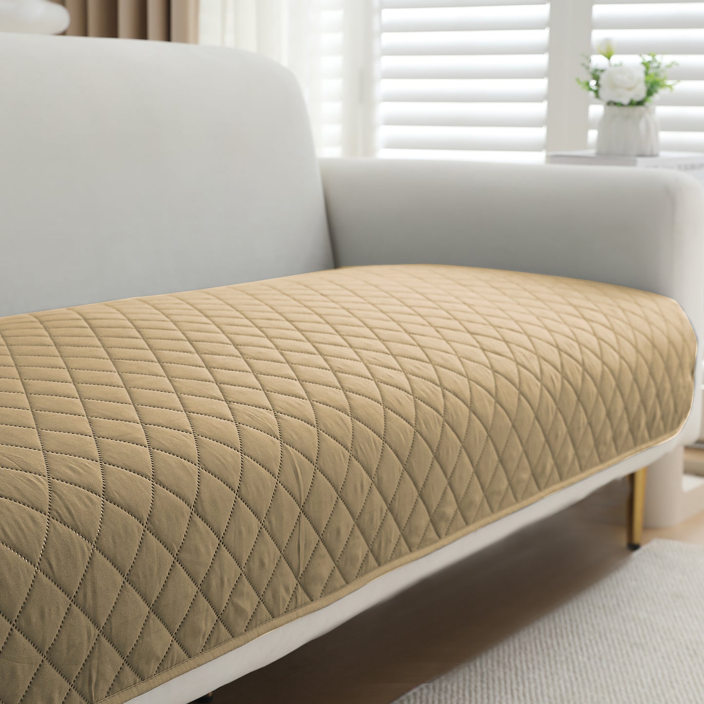 Waterproof Quilted Mats, Camel