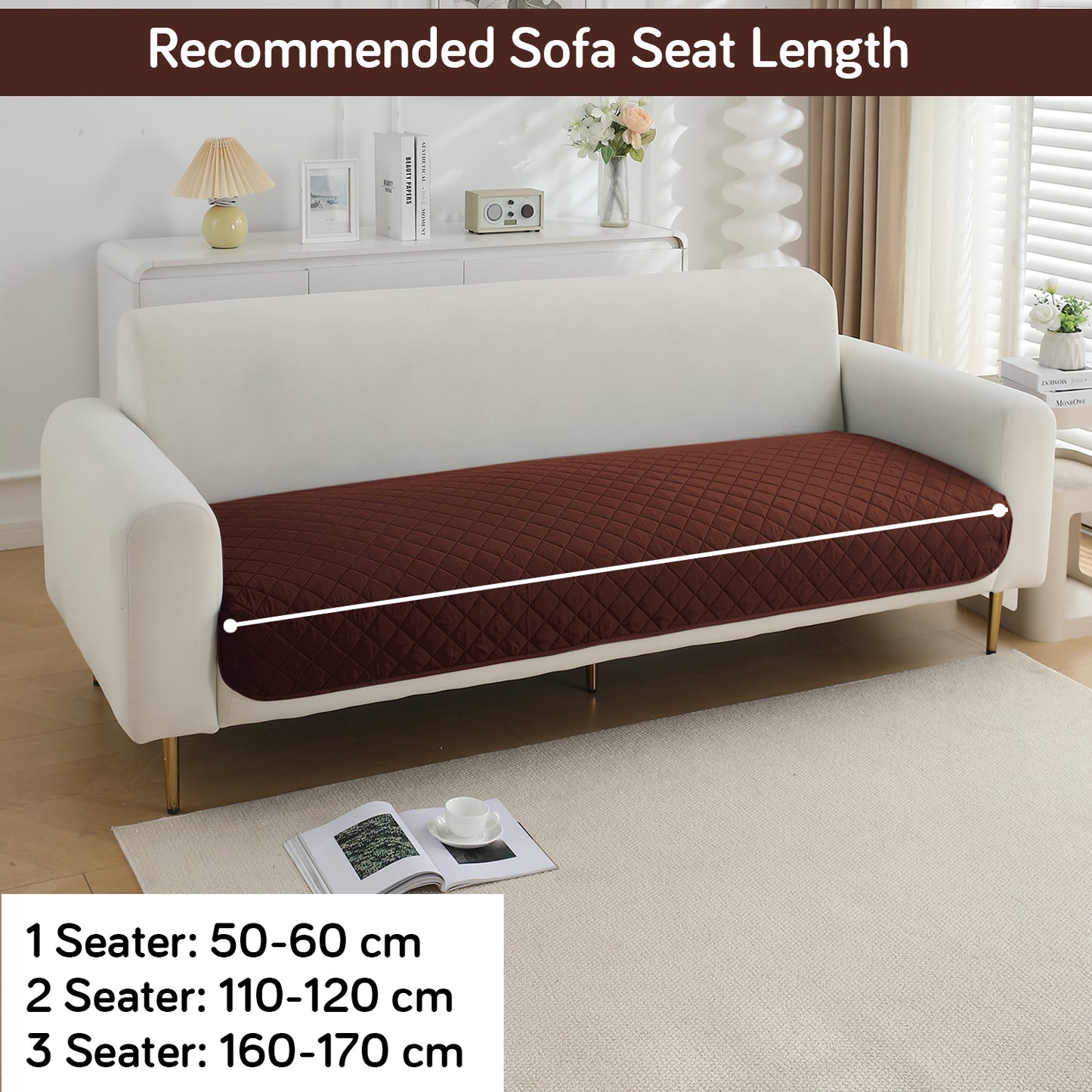 Waterproof Quilted Mats, Brown