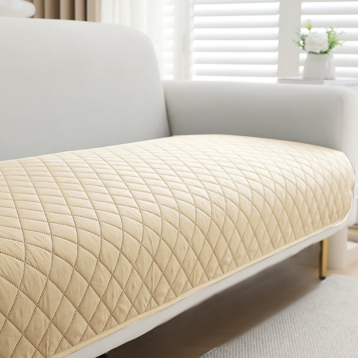 Waterproof Quilted Mats, Beige