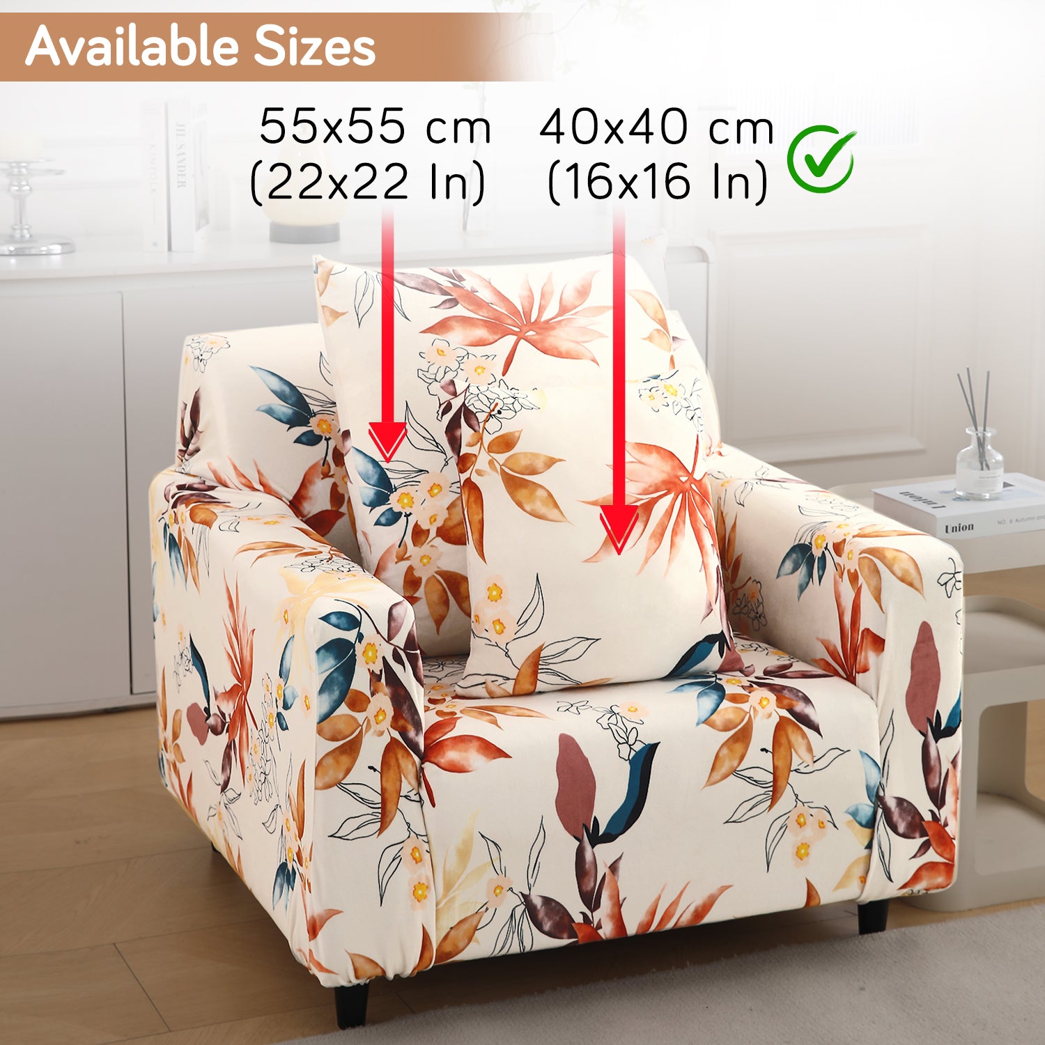 Buy Amber Serene Flora Printed Zippered Velvet Cushion Covers | 16x16 & 22x22 Inch Size