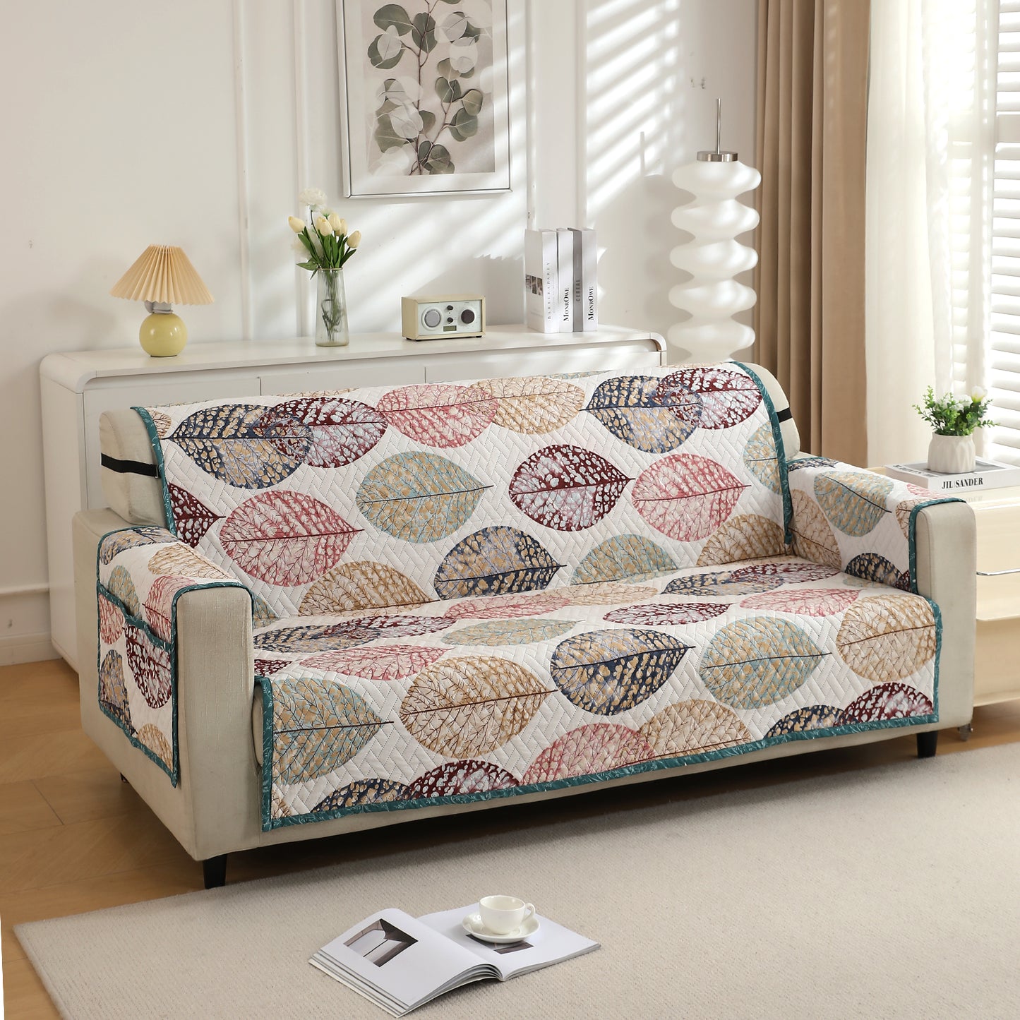 quilted sofa cover