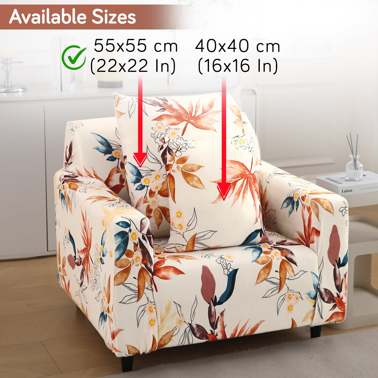 Buy Amber Serene Flora Printed Zippered Velvet Pillow Covers | 16x16 & 22x22 Inch Size