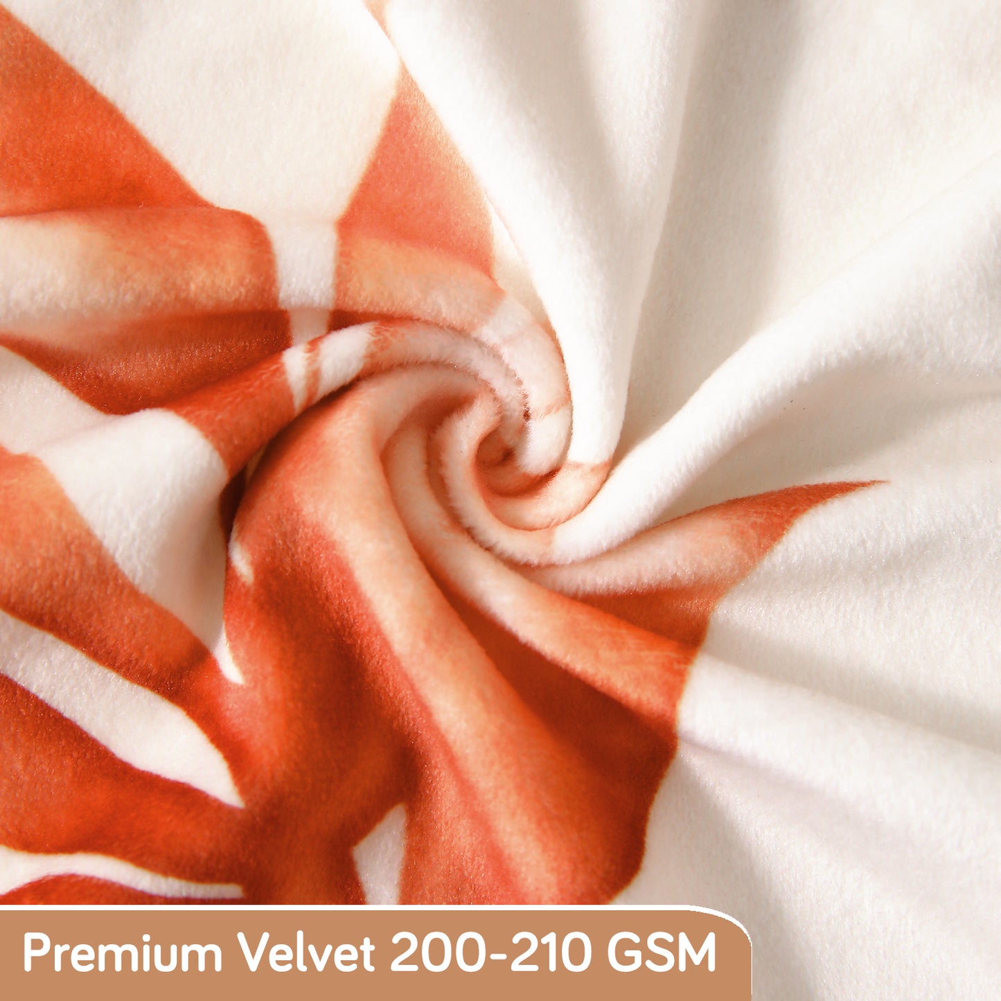 Premium Printed Velvet Dining Chair Cover Set, Amber Serene Flora