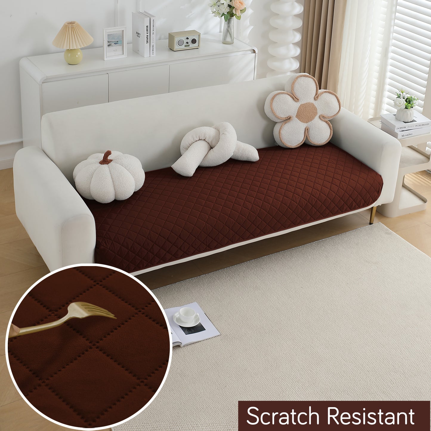 Waterproof Quilted Mats, Brown