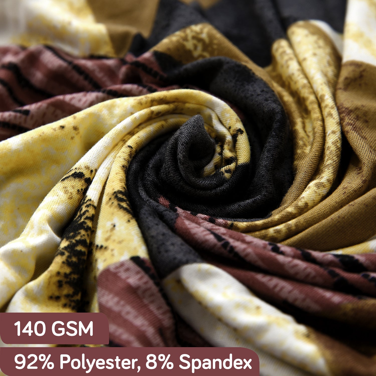 Polyester machine washable Wine Abstract Geometry Fabric elastic sofa cover