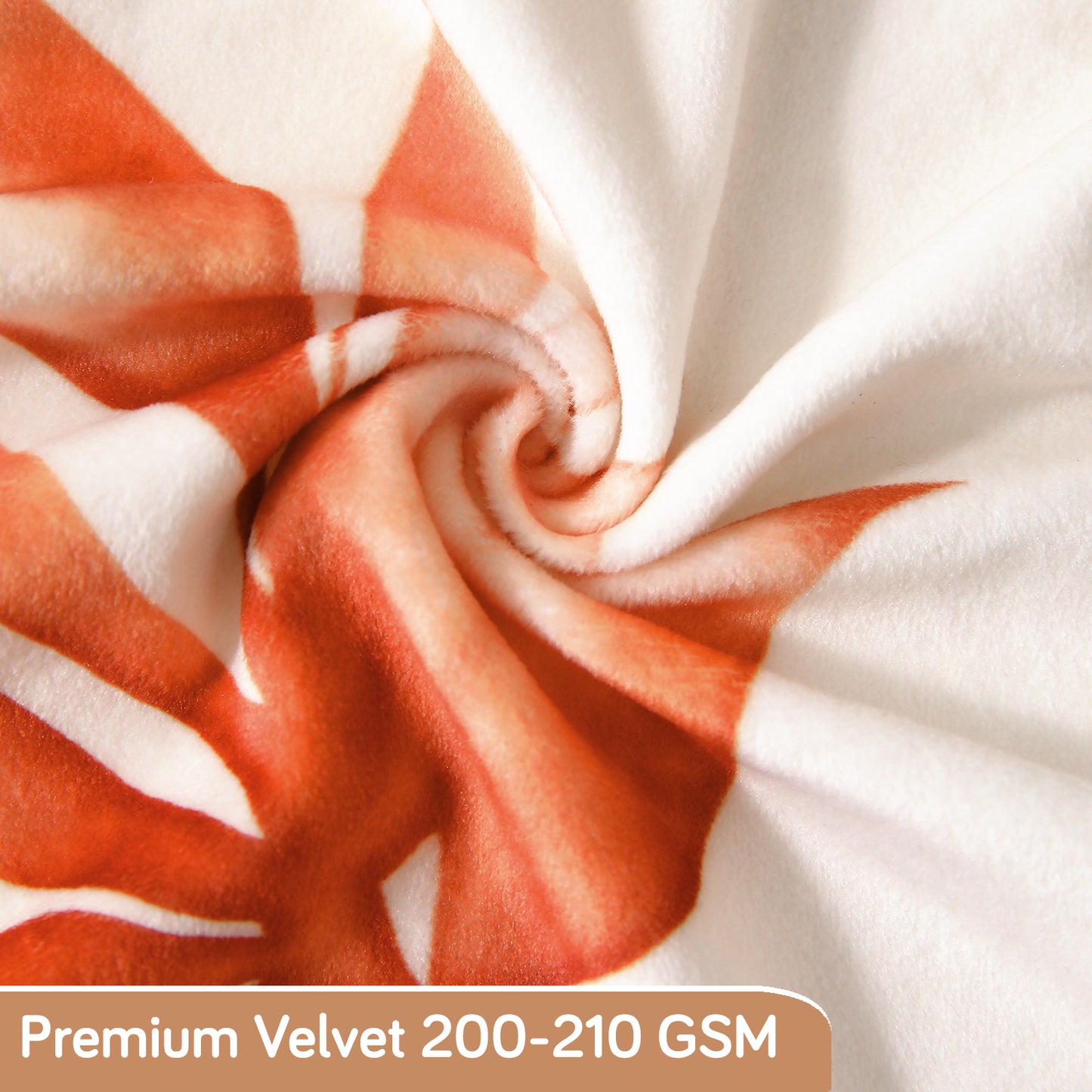 Premium Printed Velvet Dining Chair Cover Set, Amber Serene Flora