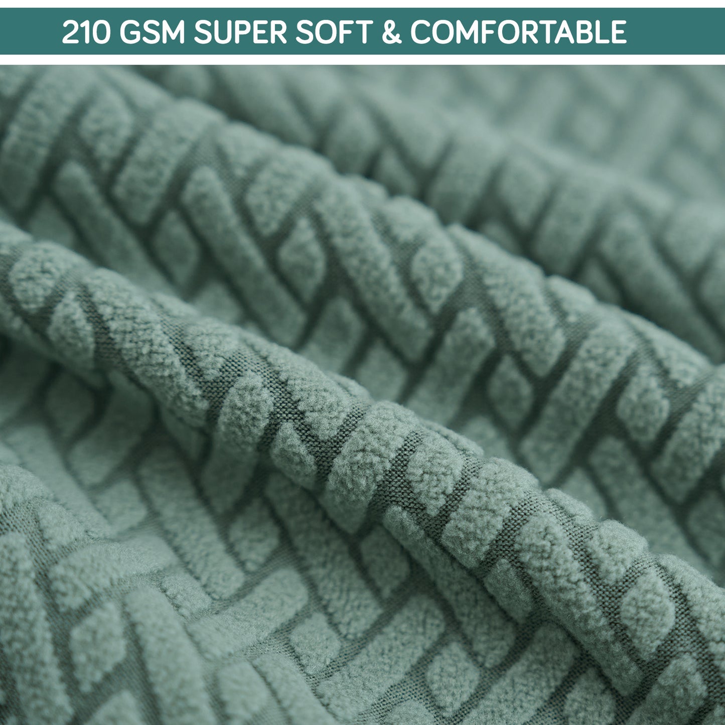 Premium Jacquard Fully Covered Cover for Swivel Dining Chair with Arms, Continental Green