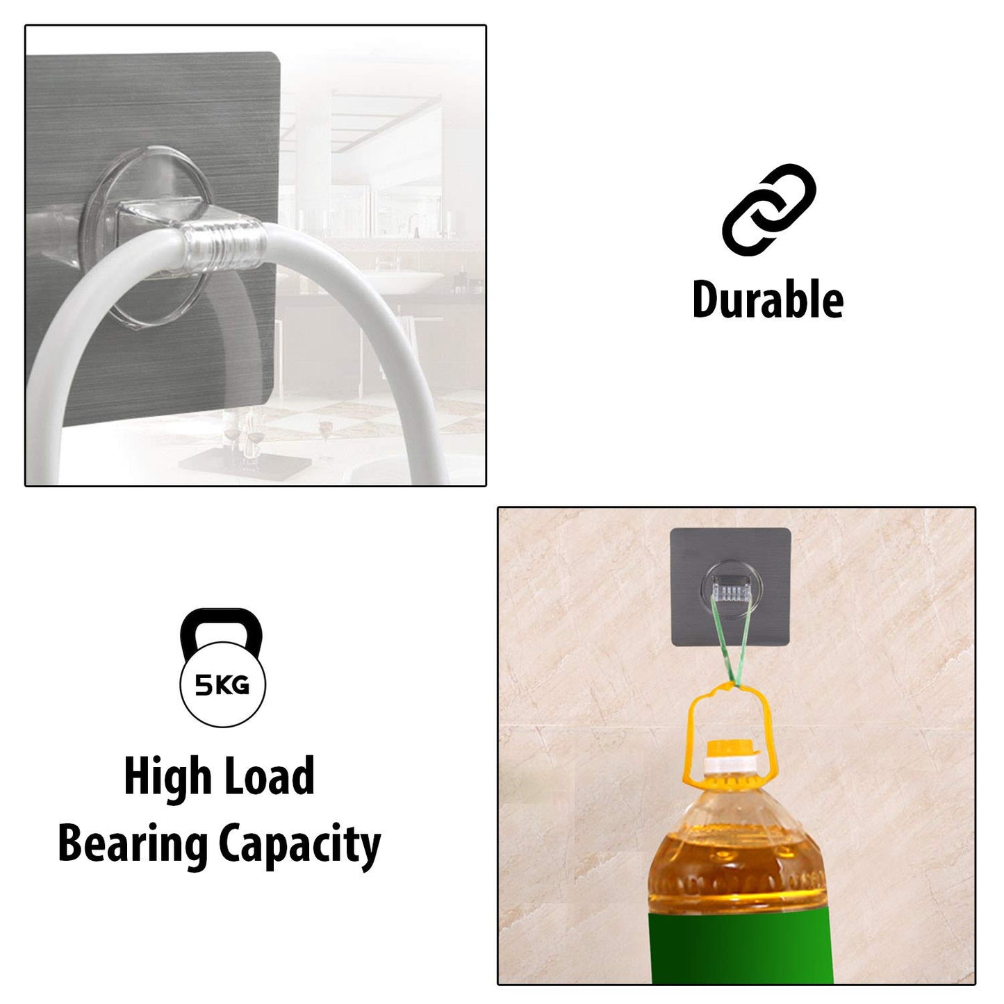 Magic Sticker Series Wall Mounted Towel Ring