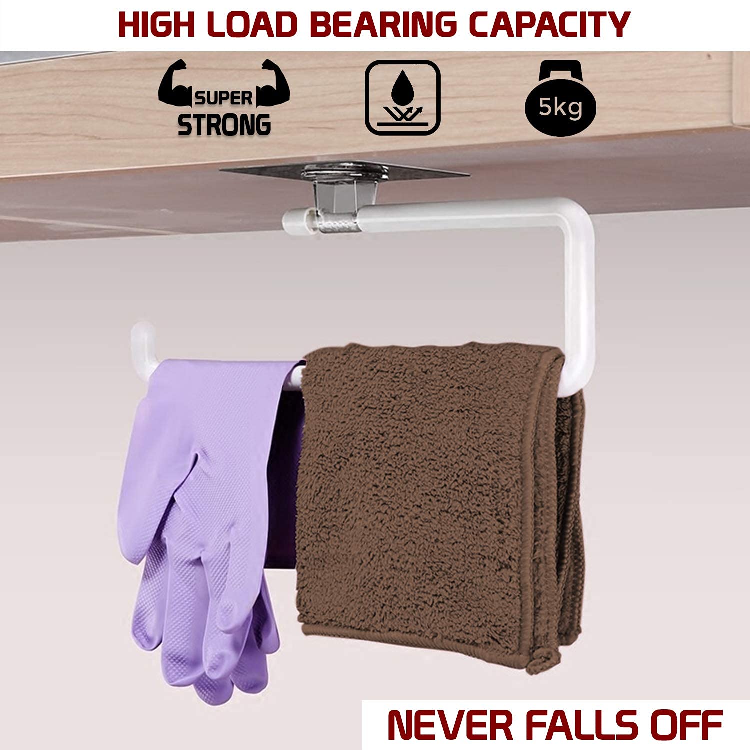 Buy Best wall mounted bathroom hanger for tissue roll, towel, clothes | HOKIPO