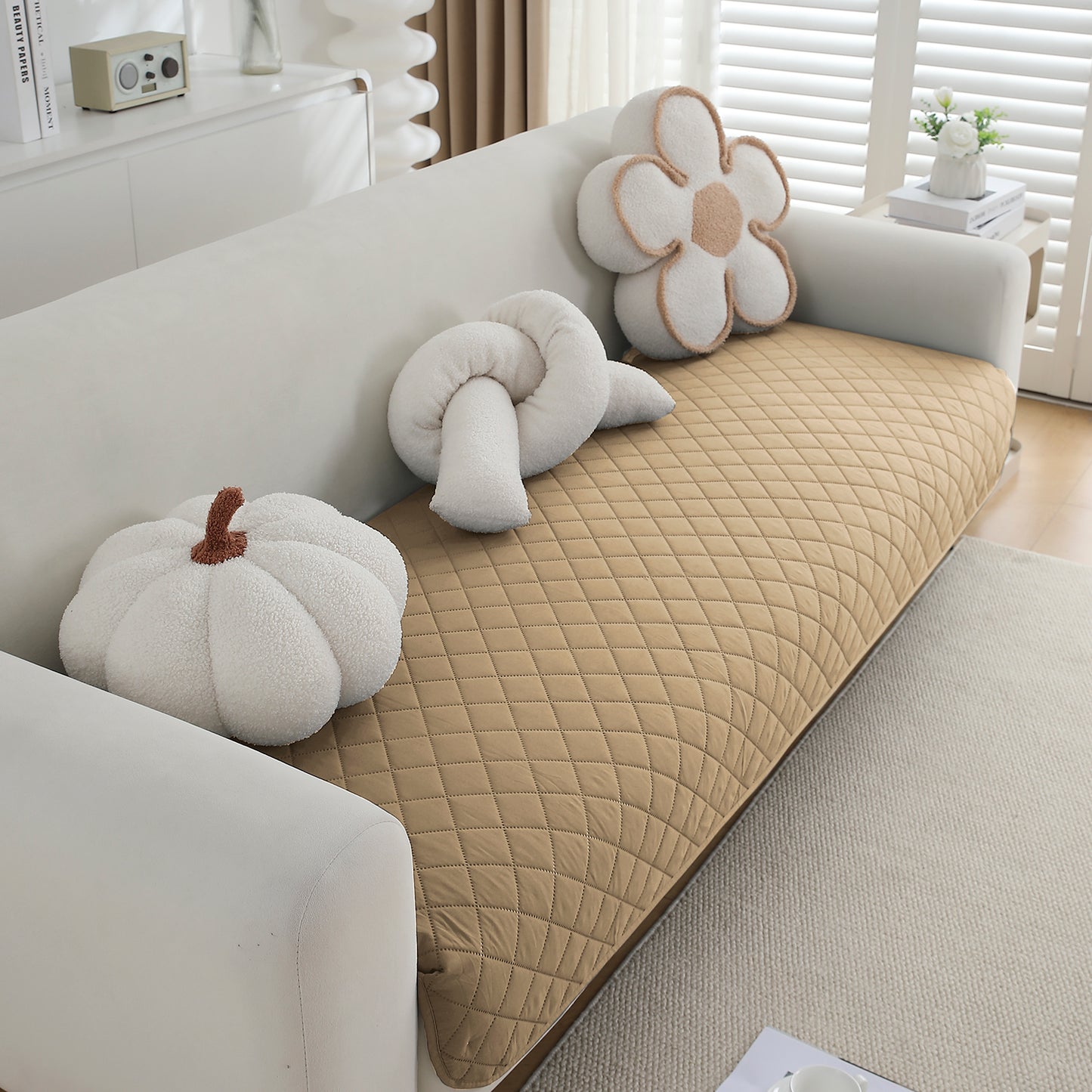 Waterproof Quilted Mats, Camel