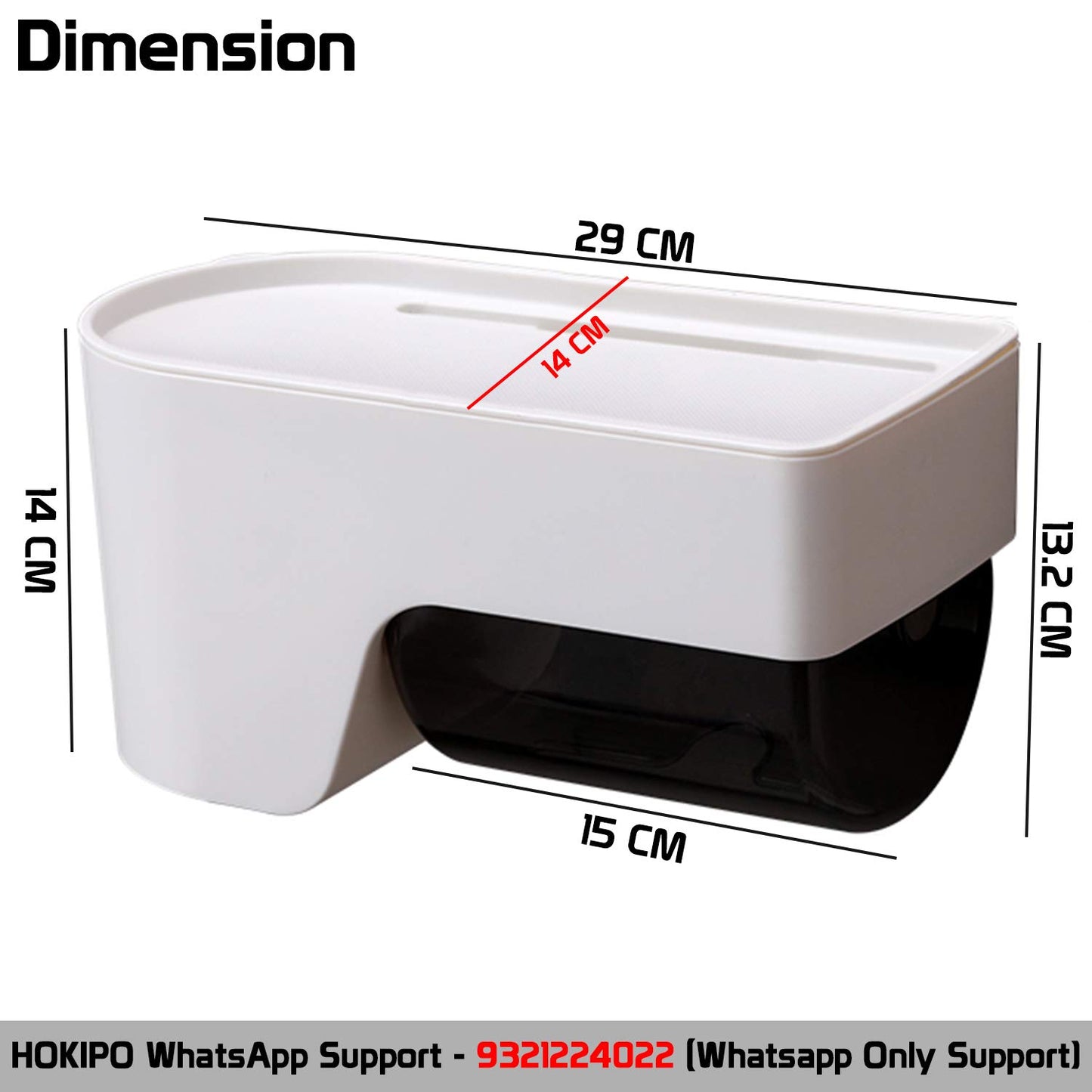 Magic Sticker Series No Drill Toilet Roll Holder for Bathroom