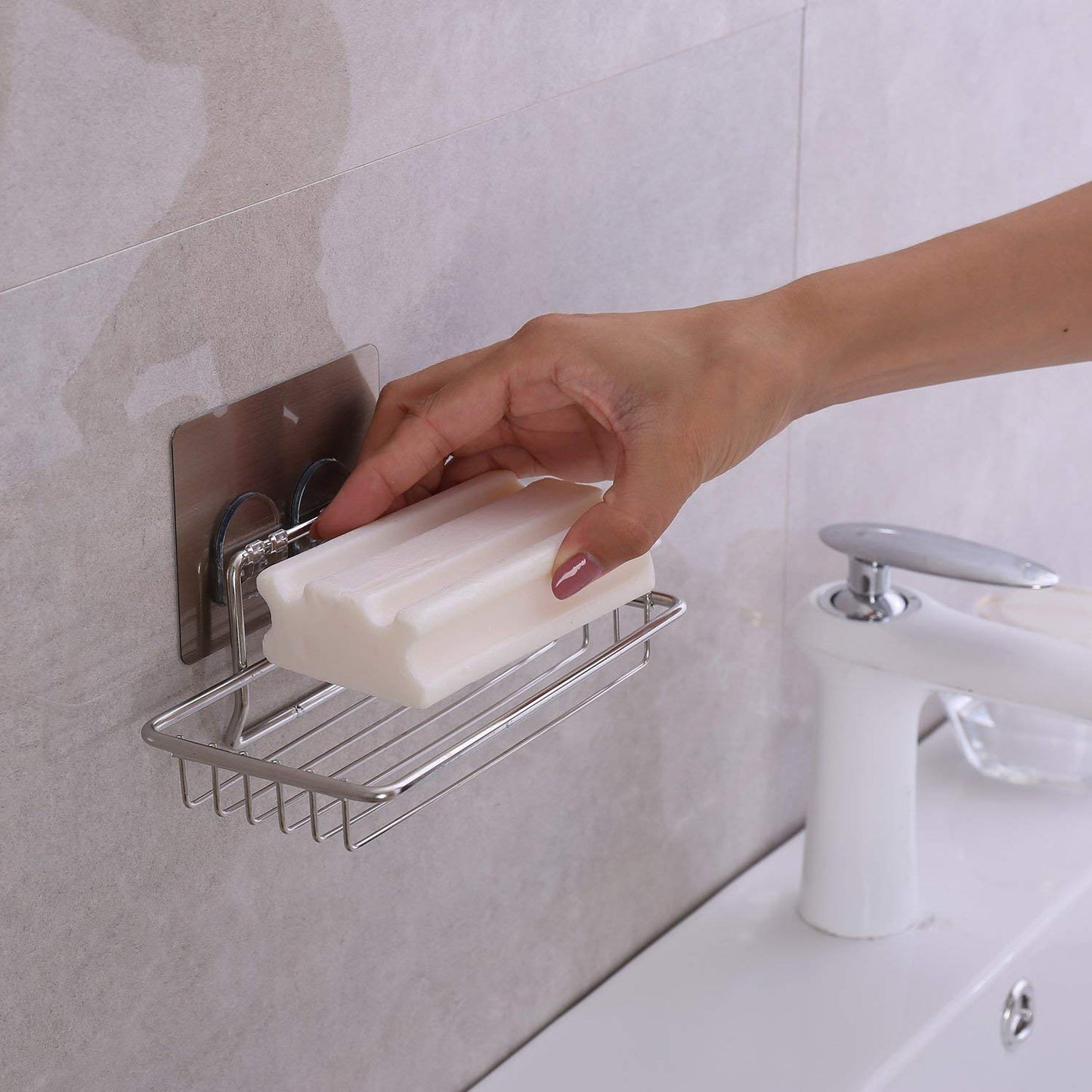 Magic Sticker Series Wall Mounted Bathroom Soap Dish Holder