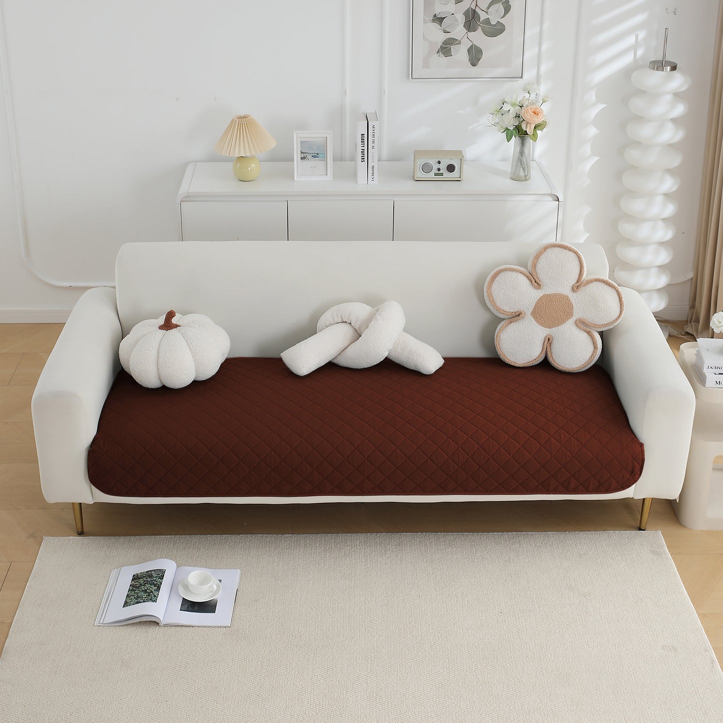Waterproof Quilted Mats, Brown