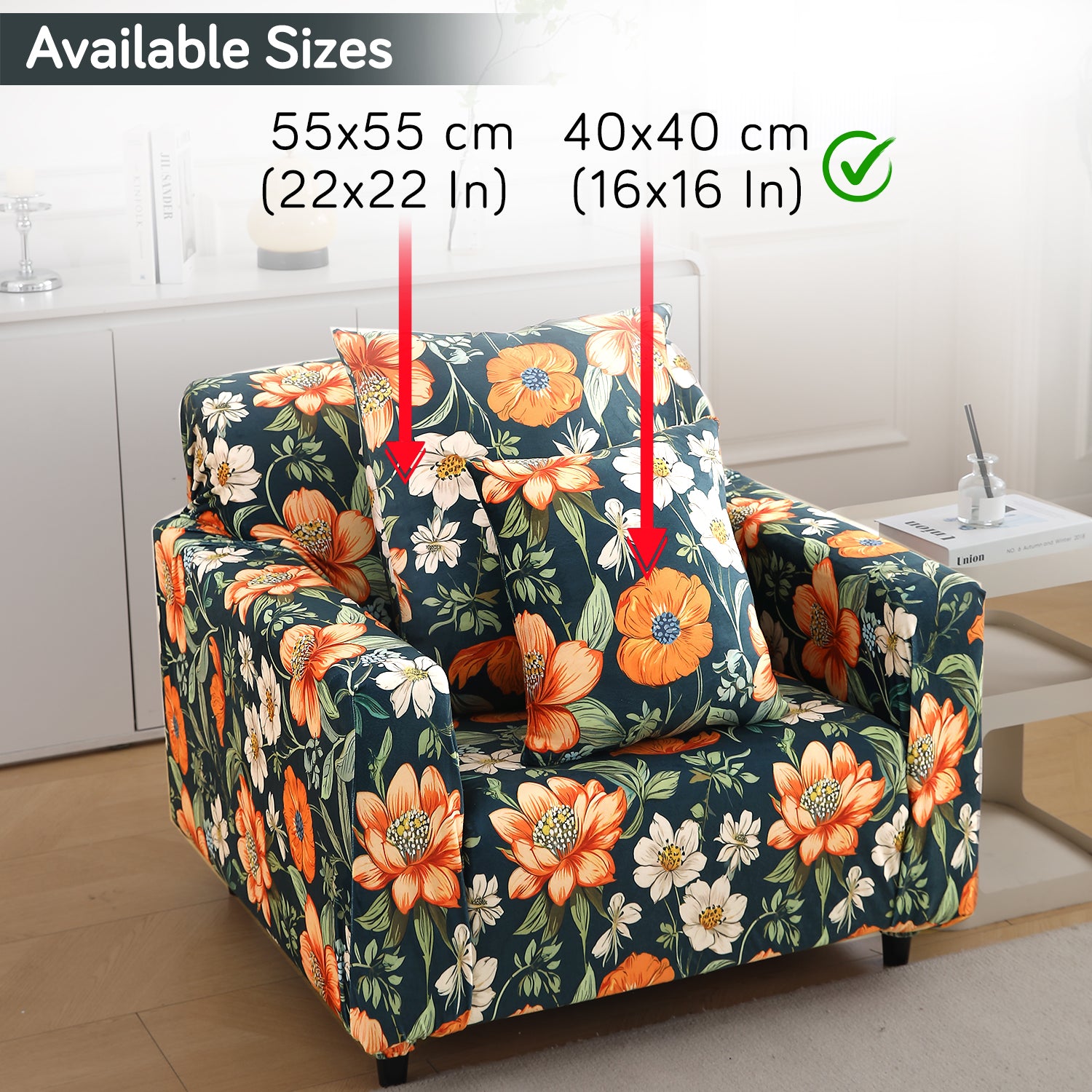 Buy Teal Twilight Garden Printed Zippered Velvet Cushion Covers | 16x16 & 22x22 Inch Size