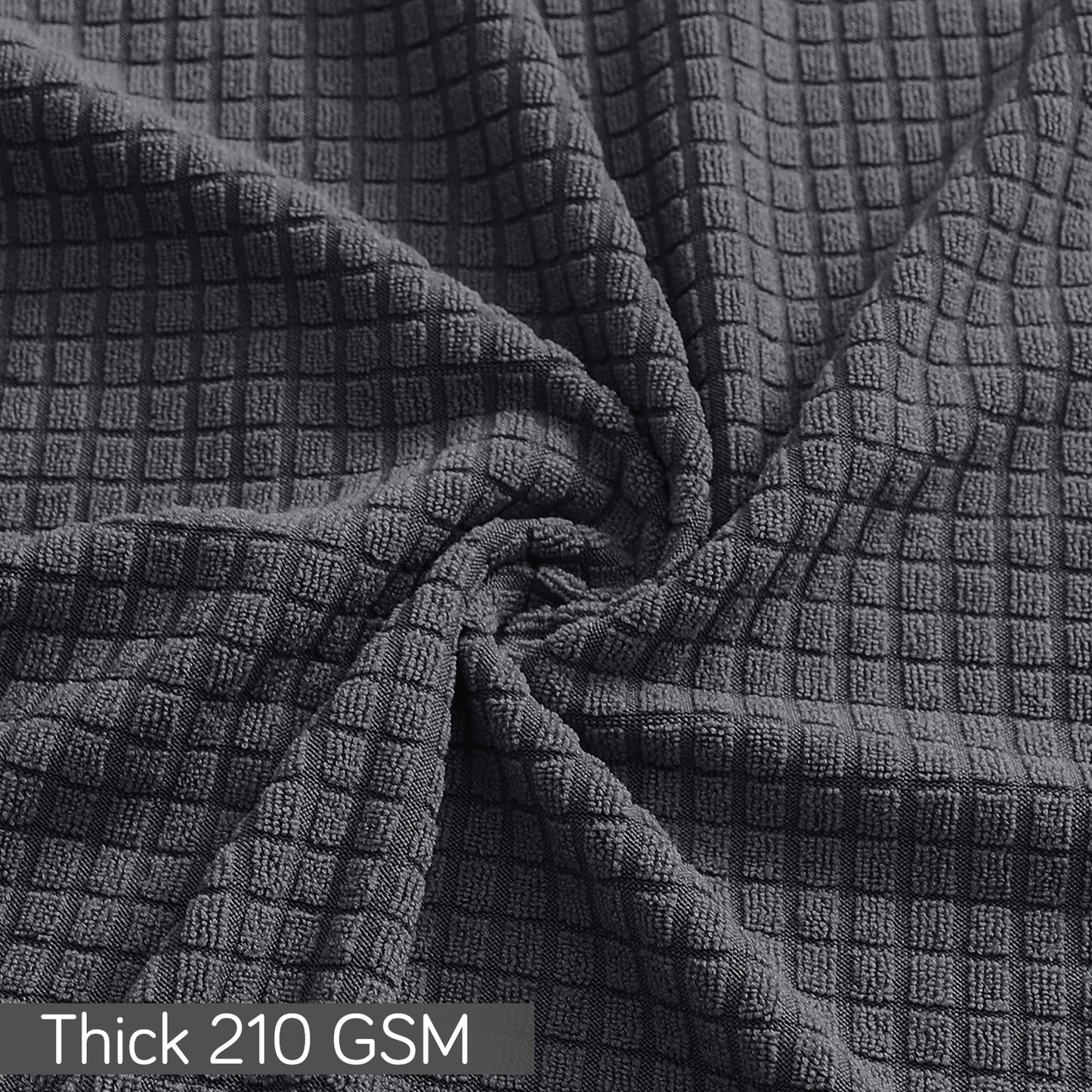 Gaming Chair Cover Stretchable Elastic Jacquard Computer Rotating Chair Seat Covers Slipcover, Dark Grey