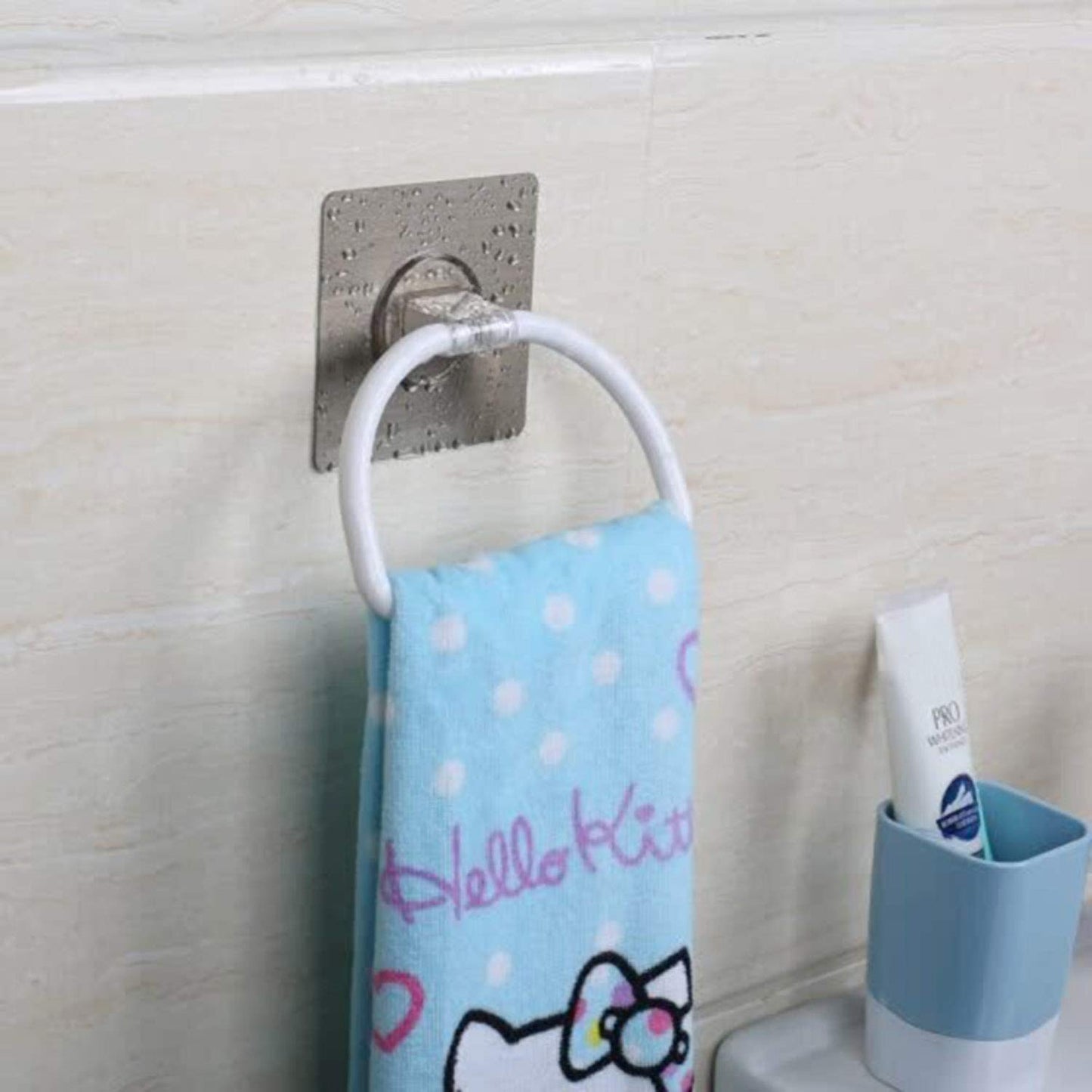 Magic Sticker Series Wall Mounted Towel Ring