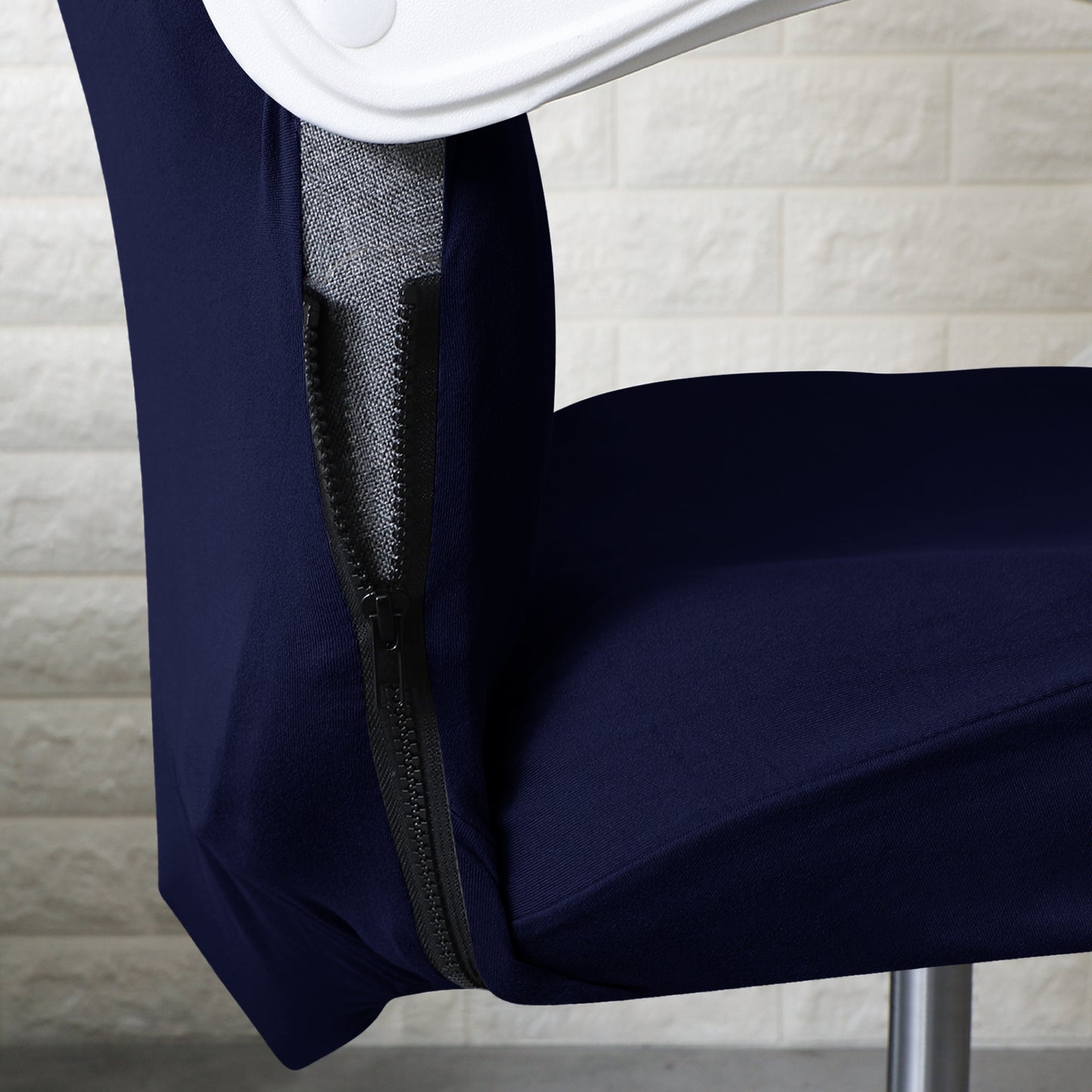 Office Chair Cover for Executive Chair (High-Back) – 140 GSM Stretchable Fabric – Washable & Anti-Slip – Fits Big & Tall Office Chairs, Navy Blue
