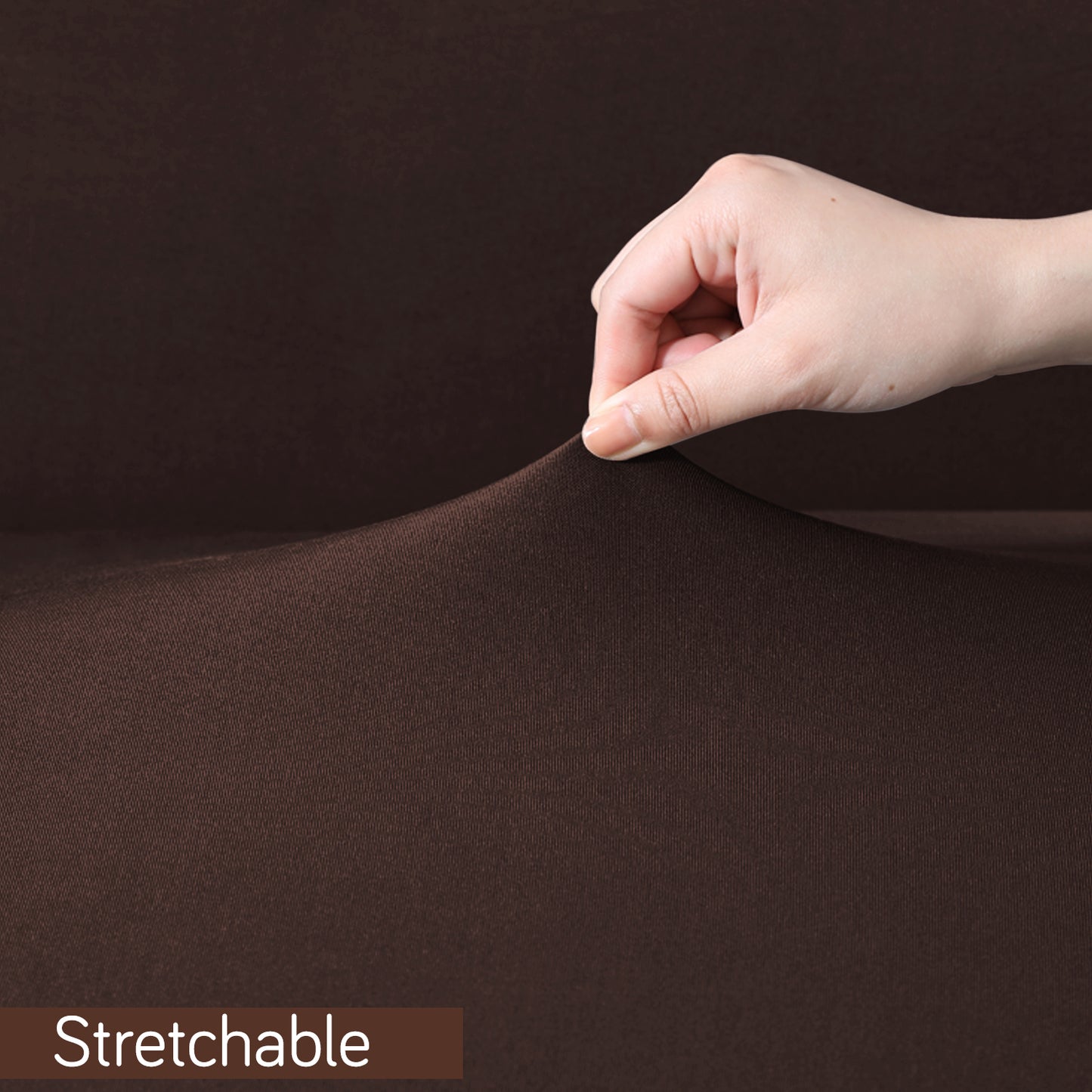 Gaming Chair Cover Stretchable Computer Rotating Chair Seat Covers Slipcover, Brown