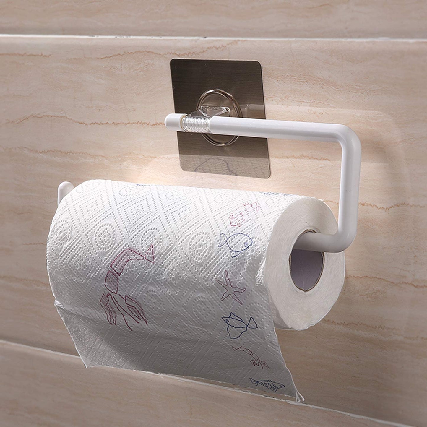 Magic Sticker Series Kitchen Tissue Paper Holder Bathroom Towel Napkin Hanger