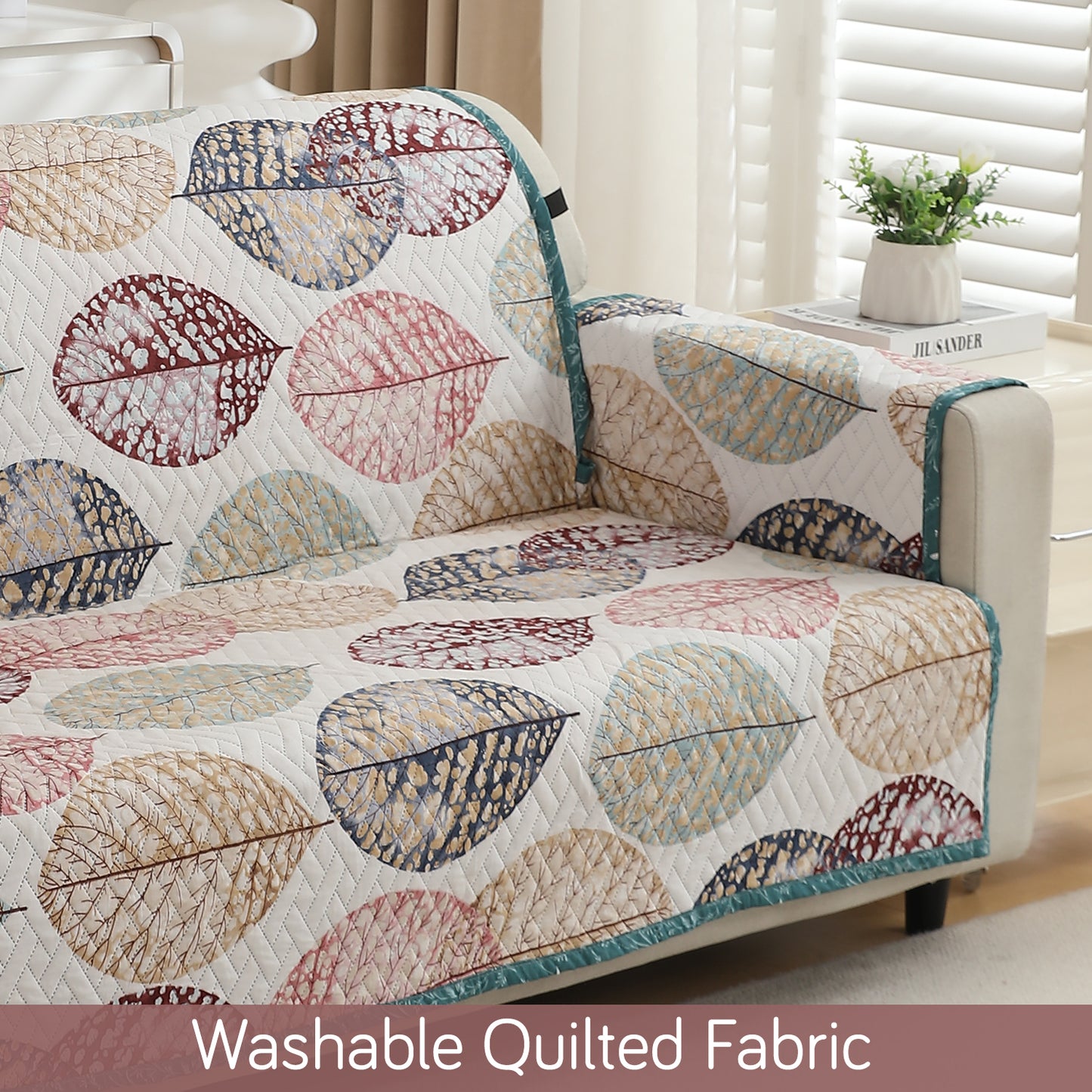 quilted fabric sofa cover