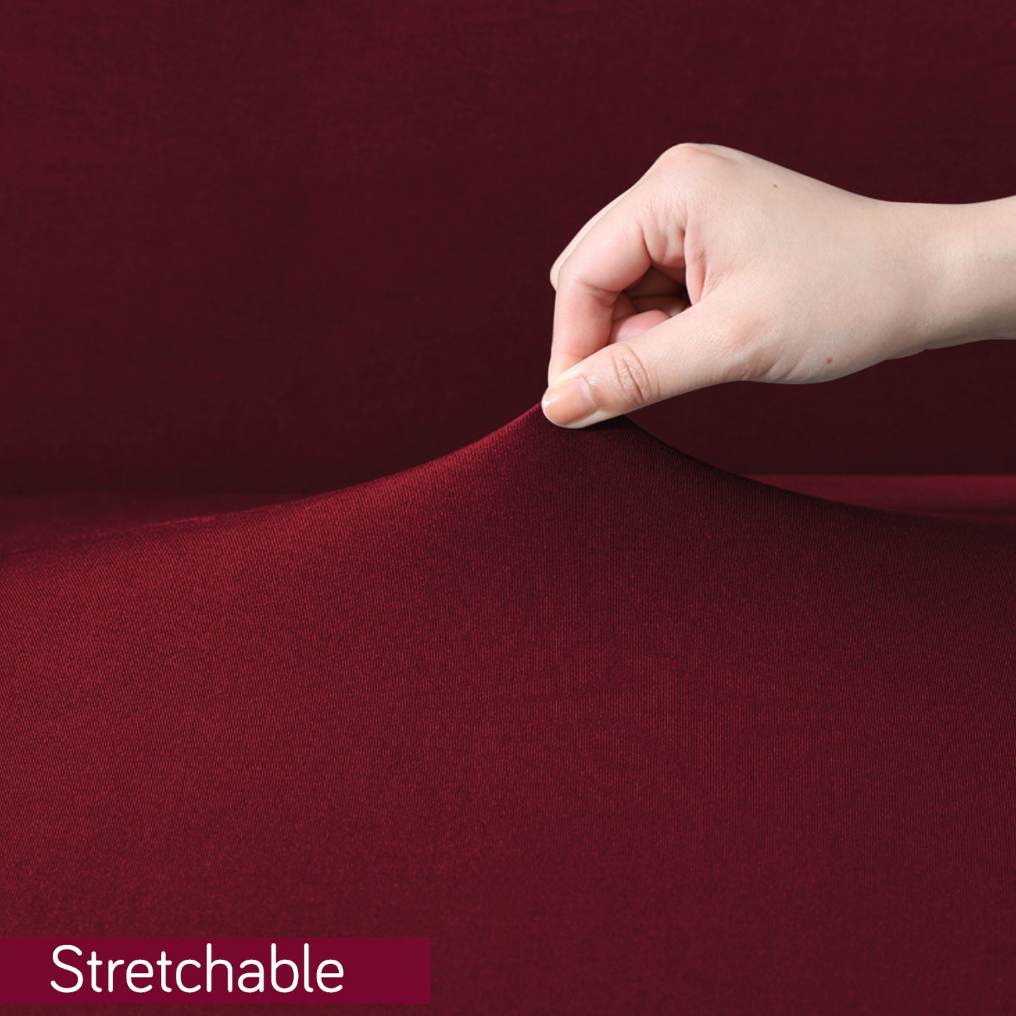 Gaming Chair Cover Stretchable Computer Rotating Chair Seat Covers Slipcover, Burgundy