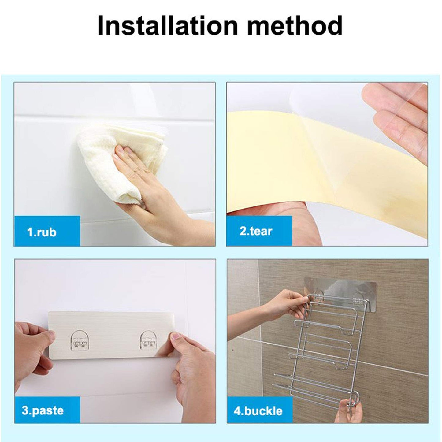 Magic Sticker Series Self Adhesive 3-in-1 Kitchen Tissue Paper Holder
