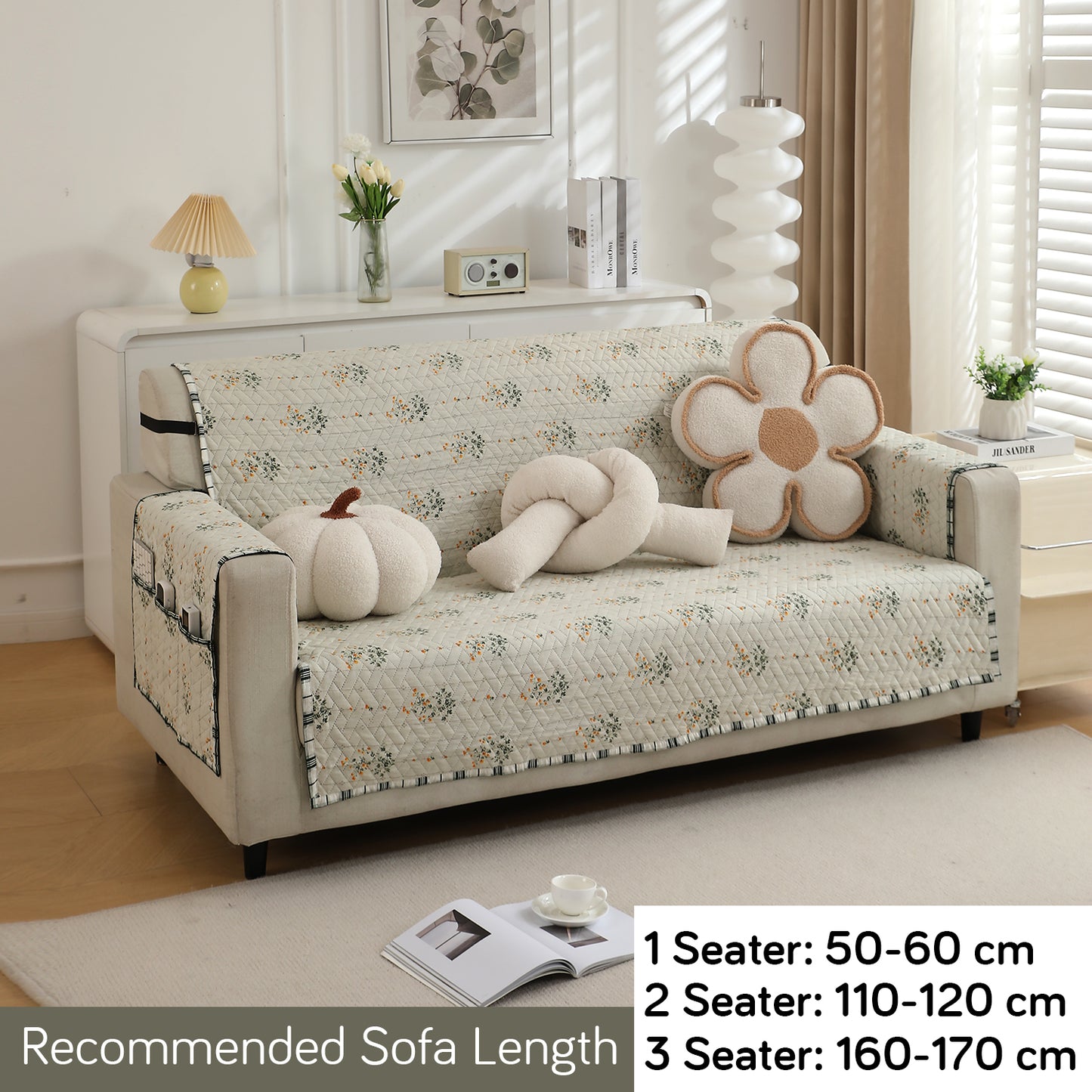 quilted sofa cover
