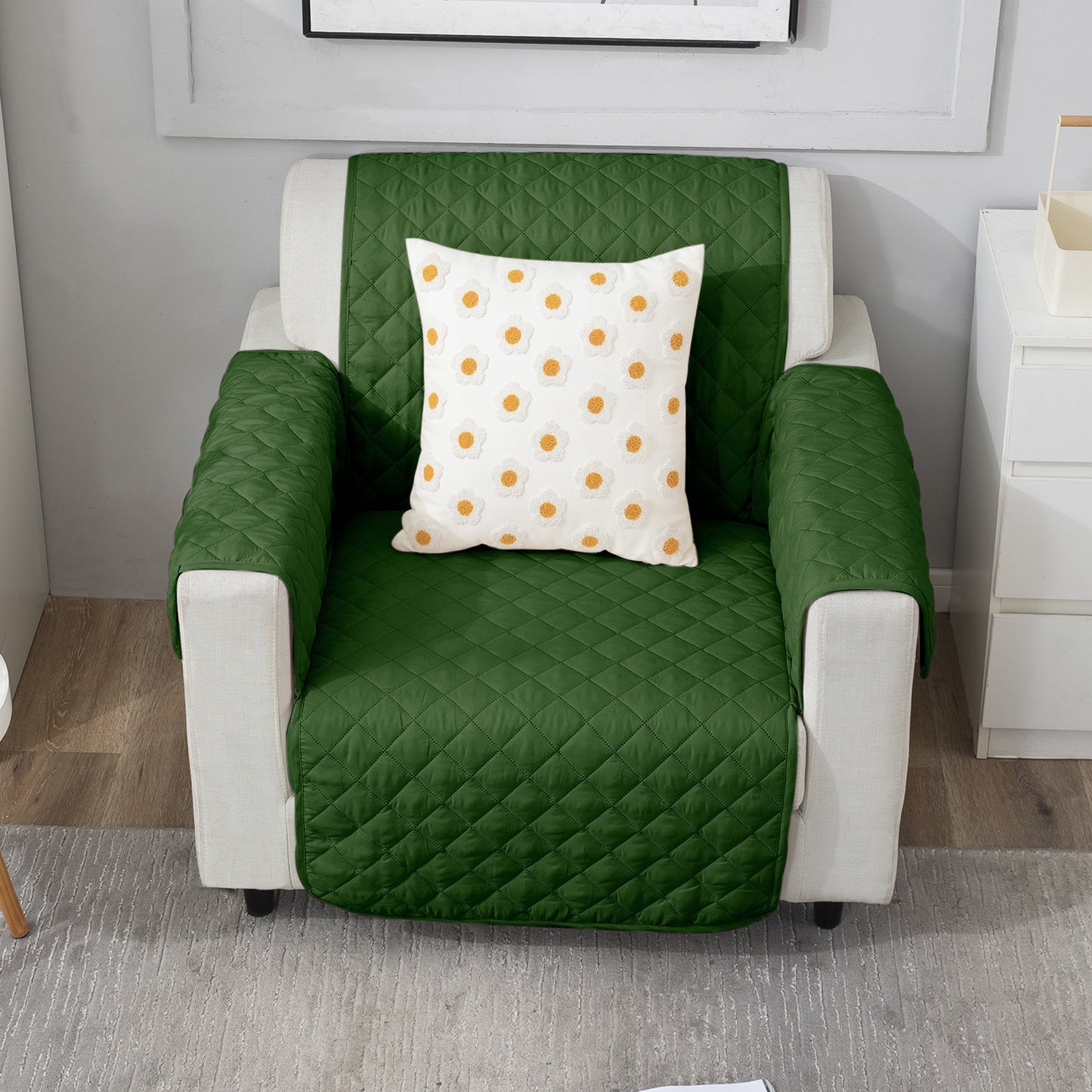 Forest Green premium sofa chair covers