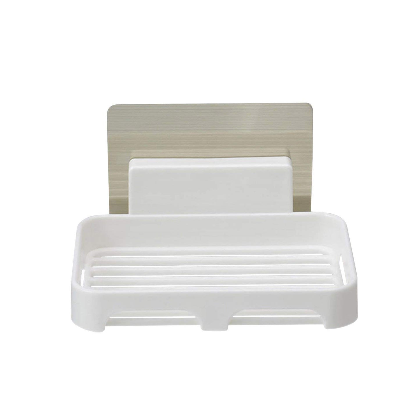 White colour plastic wall mounted soap holder for bathroom wall