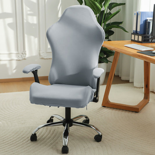 Gaming Chair Cover Stretchable Computer Rotating Chair Seat Covers Slipcover, Smoke Grey