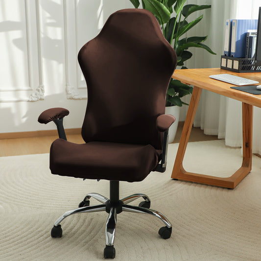 Gaming Chair Cover Stretchable Computer Rotating Chair Seat Covers Slipcover, Brown