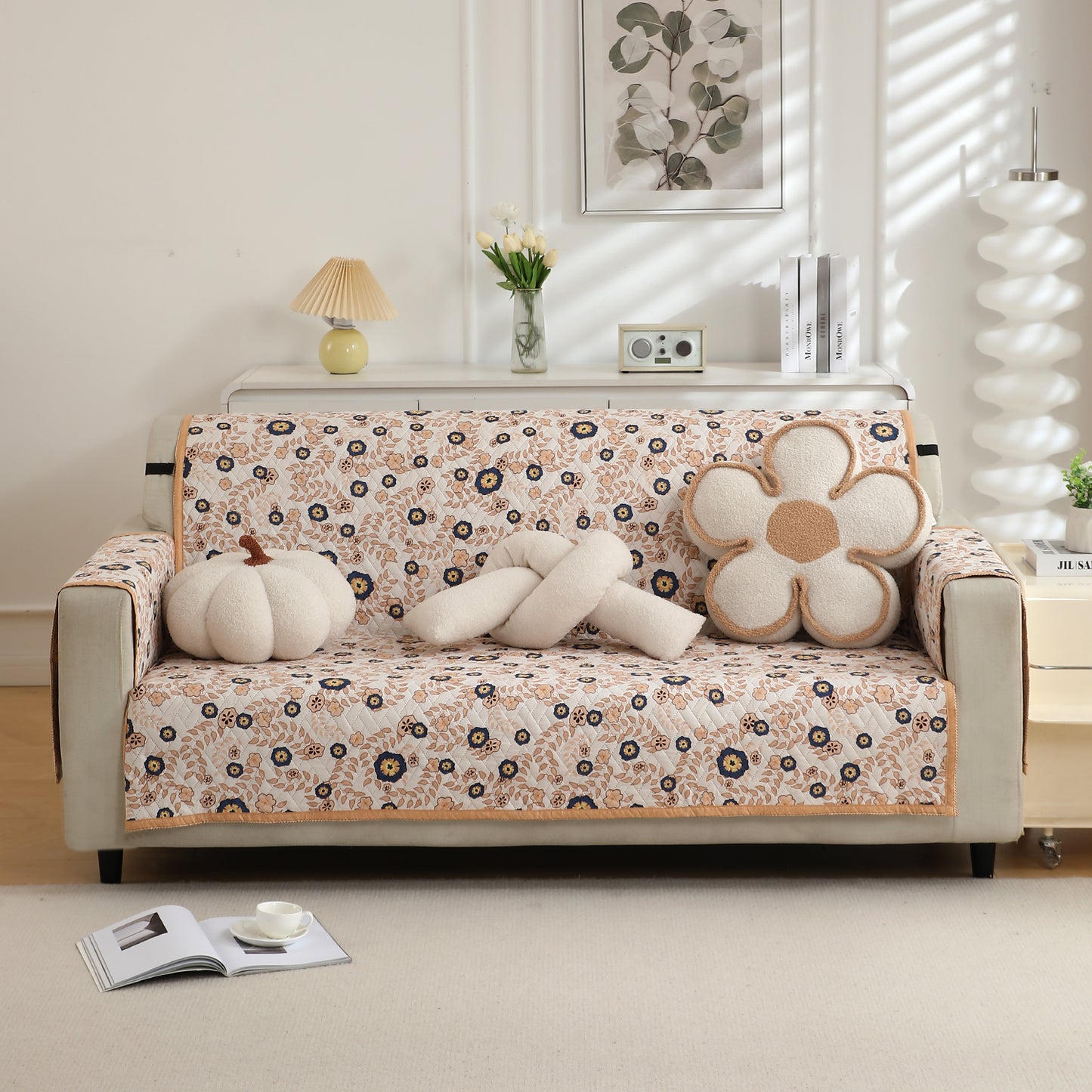 quilted sofa cover