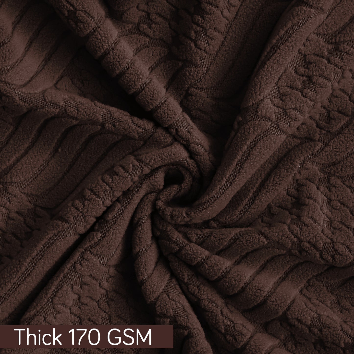 Gaming Chair Cover Elastic Jacquard Computer Rotating Chair Seat Covers Slipcover, Brown
