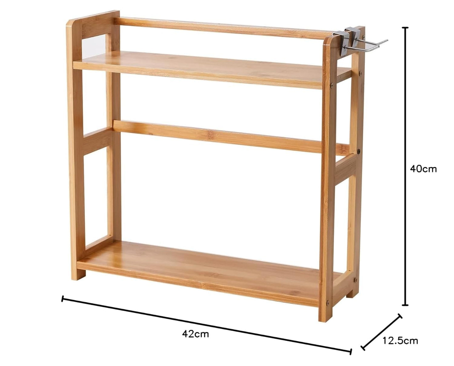 2 Tier Spice Rack Organizer for Kitchen Platform Counter Top Rack Storage Shelf Stand