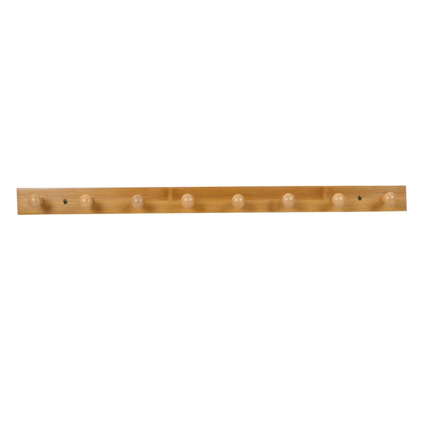 Bamboo Wooden Heavy Duty Wall Mounted Hooks for Hanging - 3/4/5 Hooks | Hook Rail for Clothes