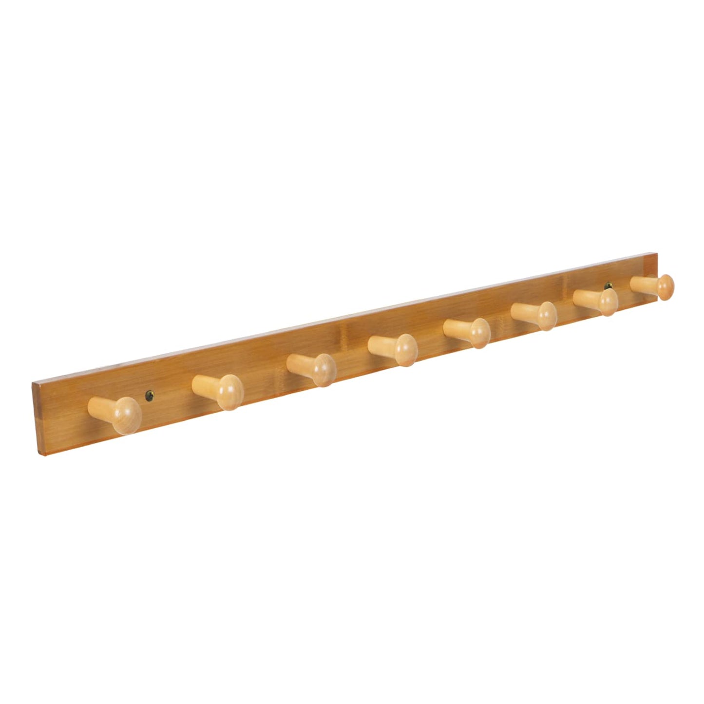 Bamboo Wooden Heavy Duty Wall Mounted Hooks for Hanging - 3/4/5 Hooks | Hook Rail for Clothes