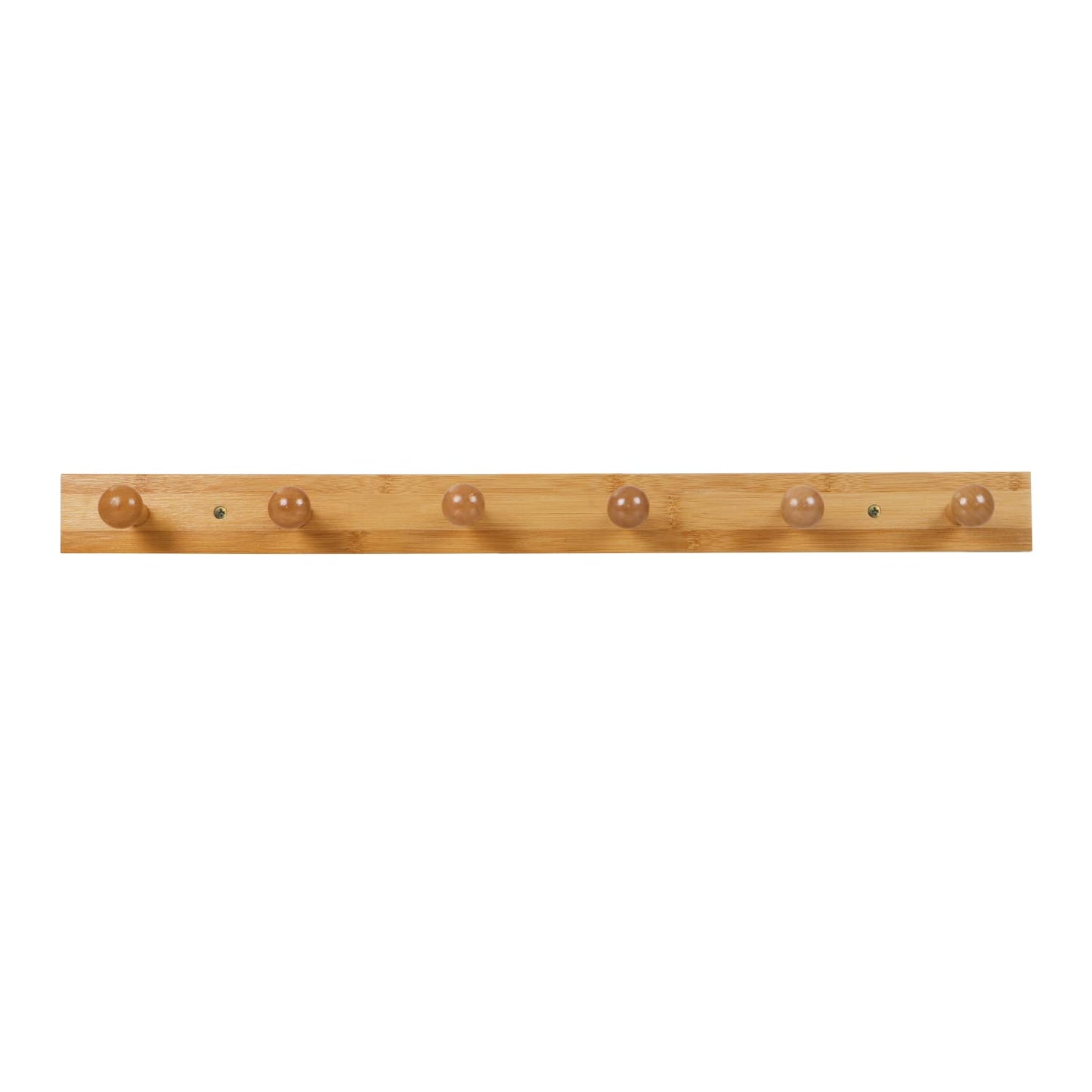Bamboo Wooden Heavy Duty Wall Mounted Hooks for Hanging - 3/4/5 Hooks | Hook Rail for Clothes