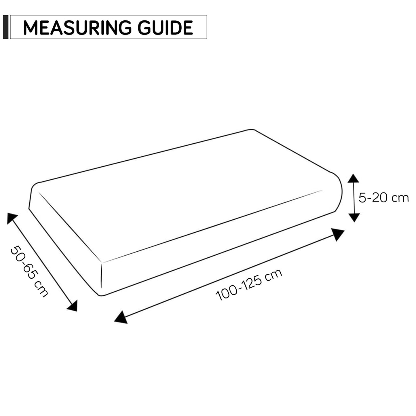 140 GSM Stretchable Printed Elastic Sofa Cushion Seat Cover for 1 /2 /3 Seaters / Pieces for Sofa, Snow White Black Geometry