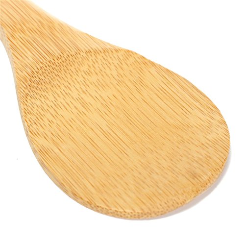 5 Pairs Wooden Bamboo Chopsticks with Rice Serving Spoon