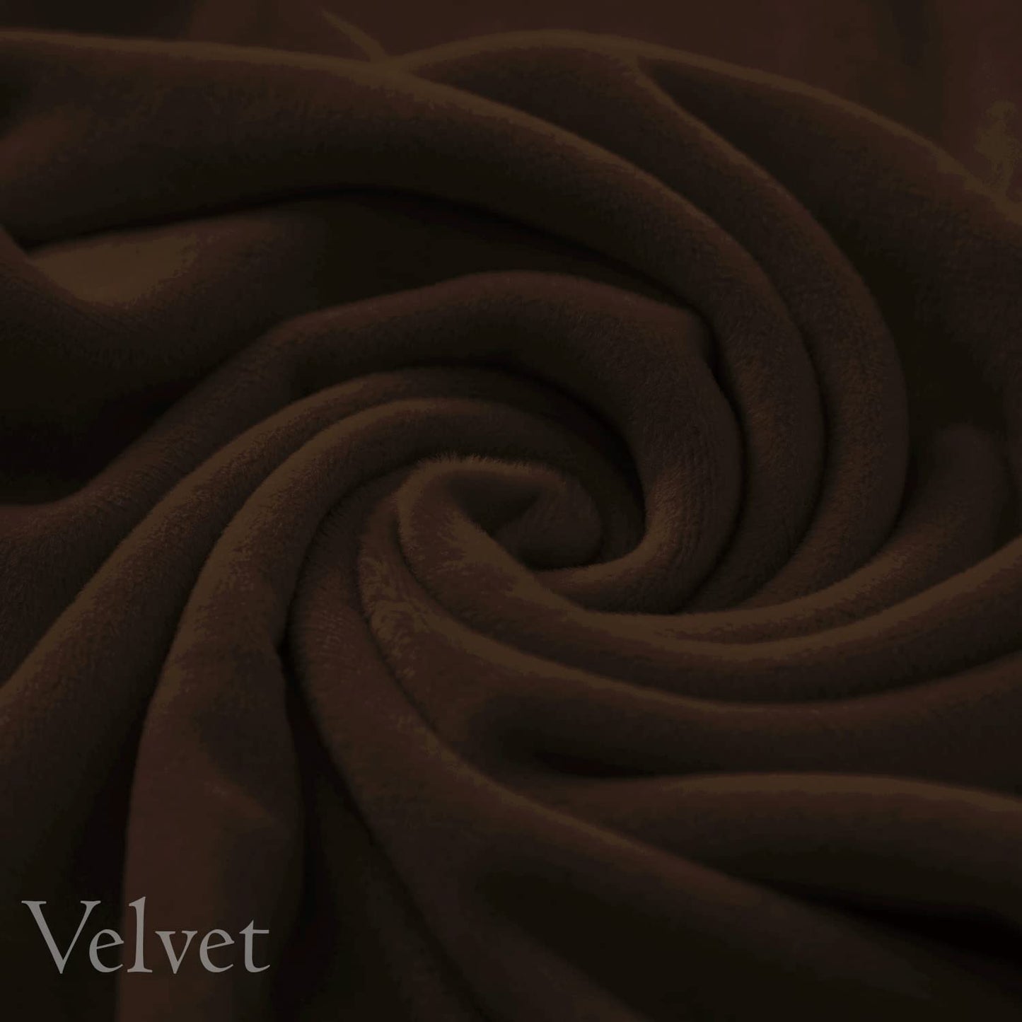 Elastic Stretchable Premium Velvet Dining Chair Cover, Brown