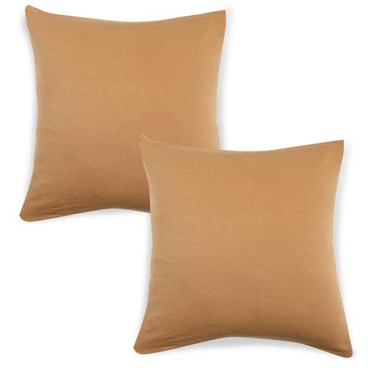 Best Plain Sand Brown square cushion cover online