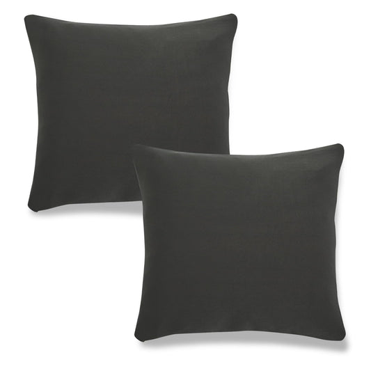 Best Plain Dark Grey square cushion cover online