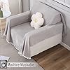 Chenille Sofa Couch Slipcover , Grey for 1/2/3 Seater