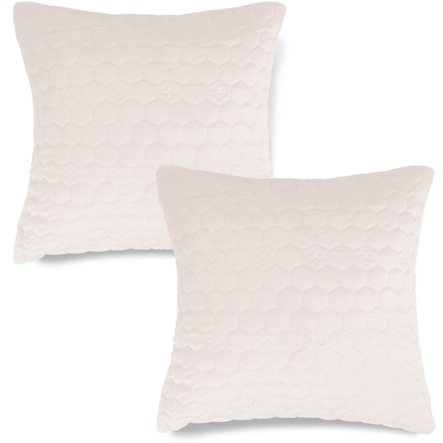 Dutch Velvet Cushion Covers Pack of 2, Beige
